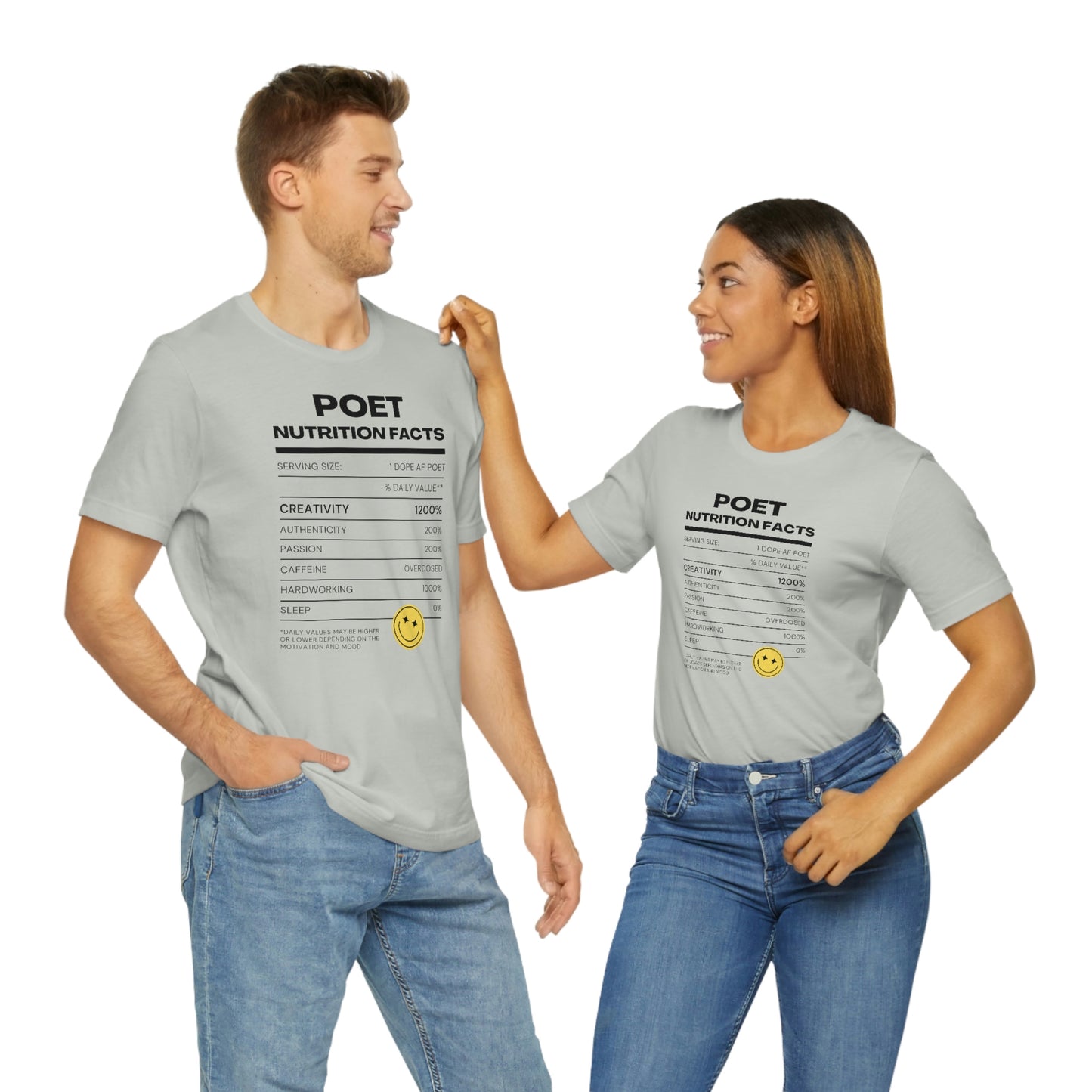 Unisex Jersey Short Sleeve Nutritional Poet Tee