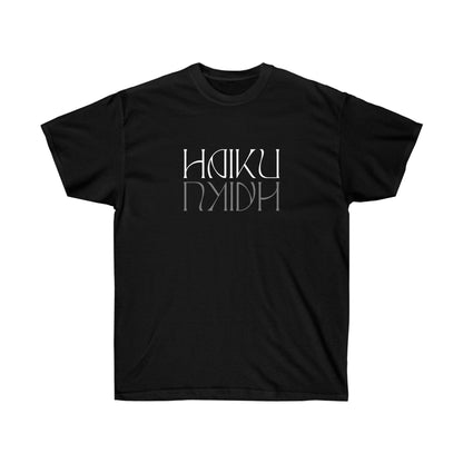 Unisex Ultra Cotton Haiku White Lettering Reflection Tee