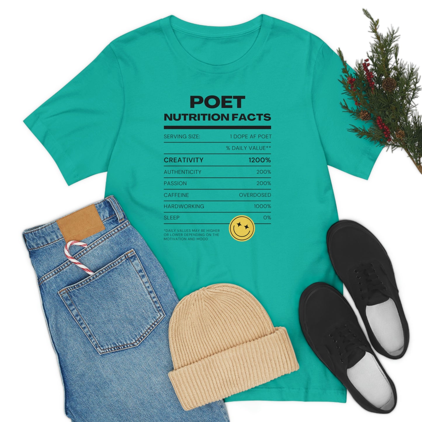 Unisex Jersey Short Sleeve Nutritional Poet Tee