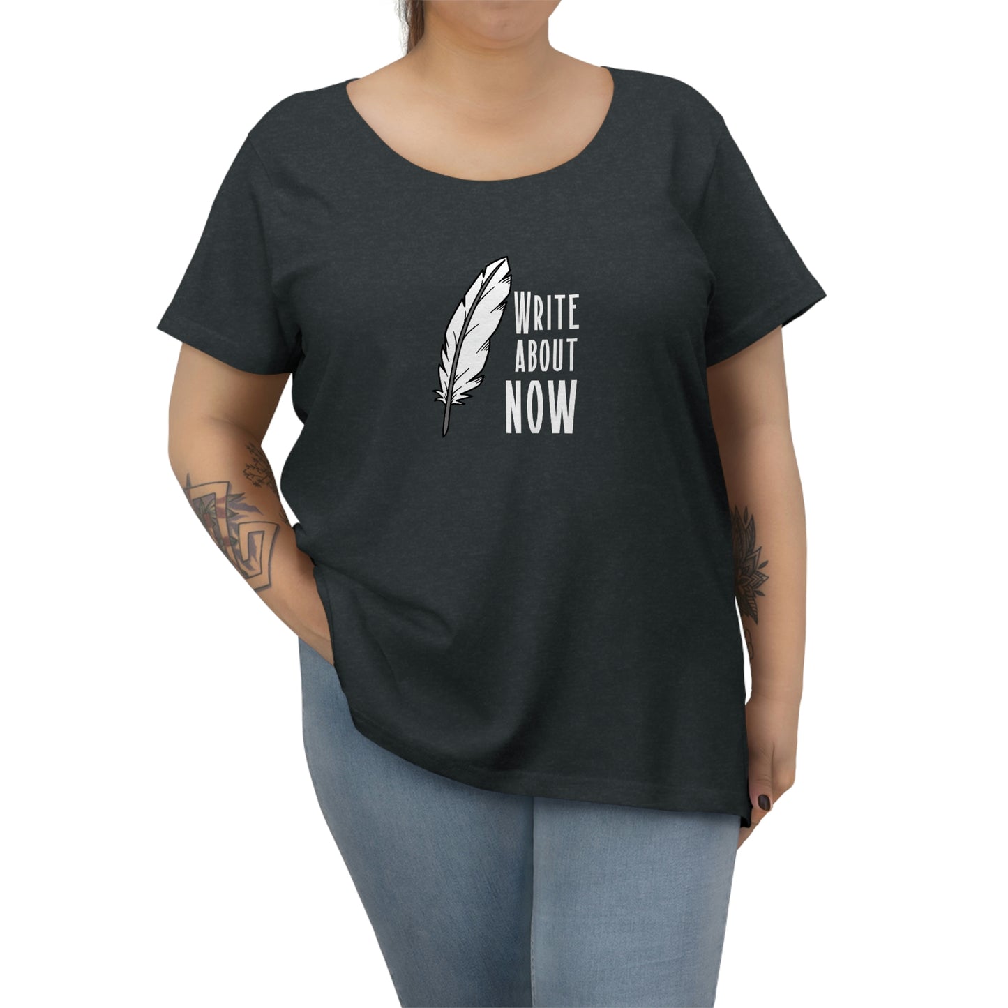 Women's Curvy Write About Now Tee