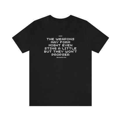 Unisex Jersey Short Sleeve Weapons Haiku Tee