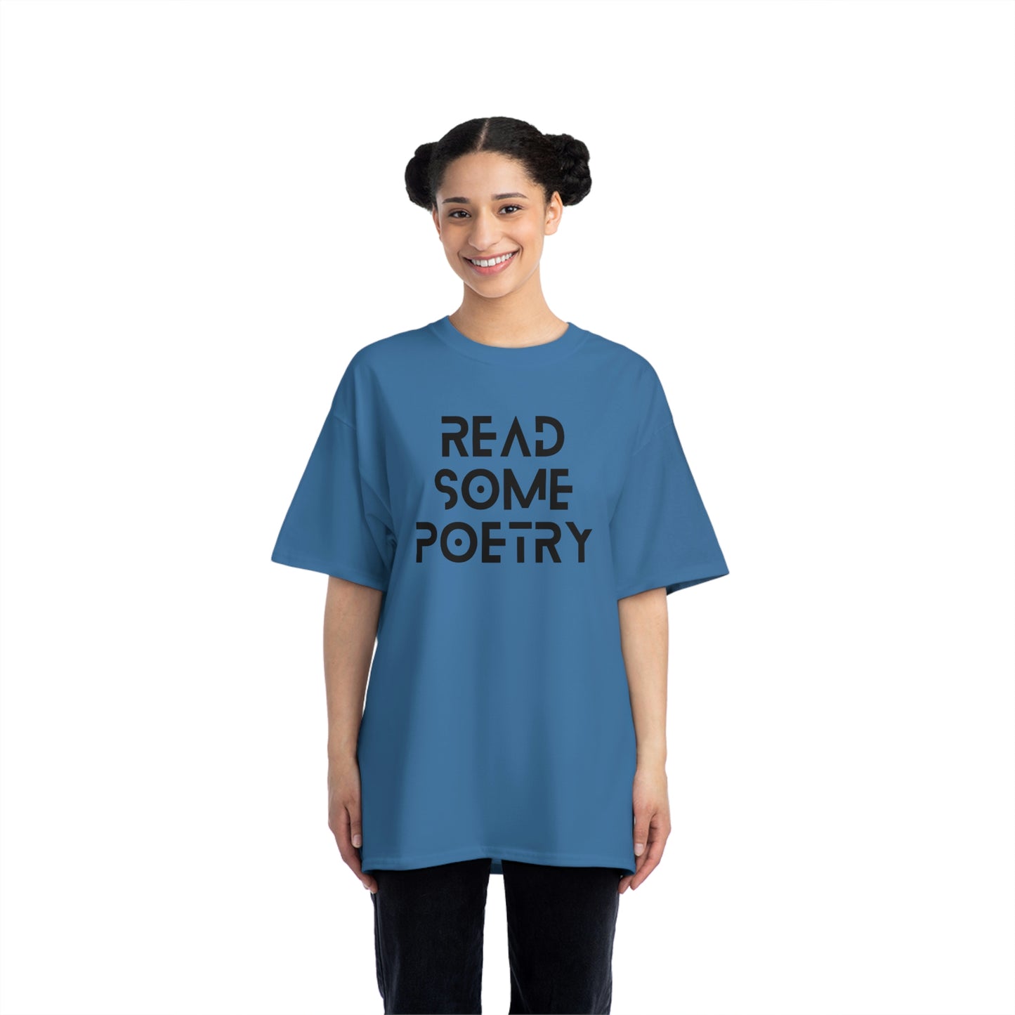 Beefy-T® Short-Sleeve Read Some Poetry Black Text T-Shirt