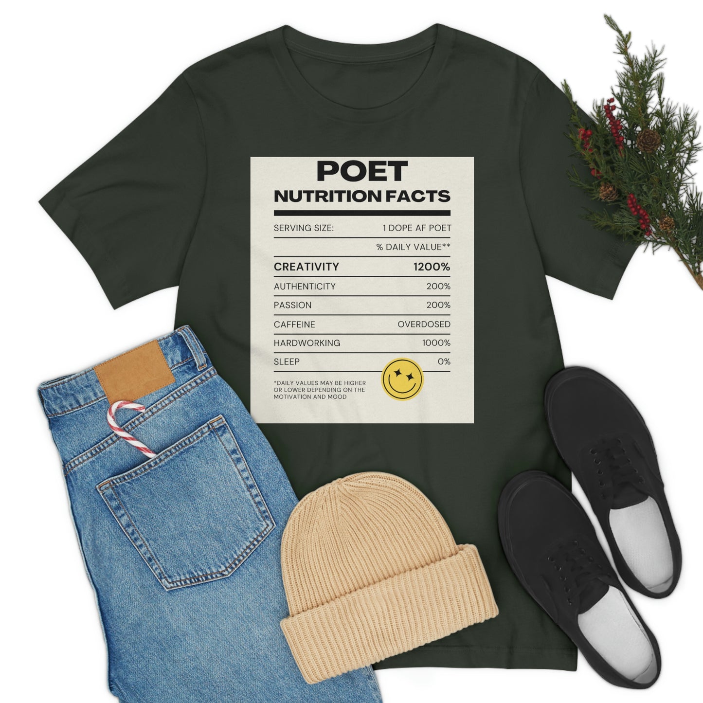 Unisex Jersey Short Sleeve Nutritional Poet Tee