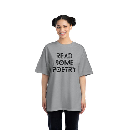 Beefy-T® Short-Sleeve Read Some Poetry Black Text T-Shirt