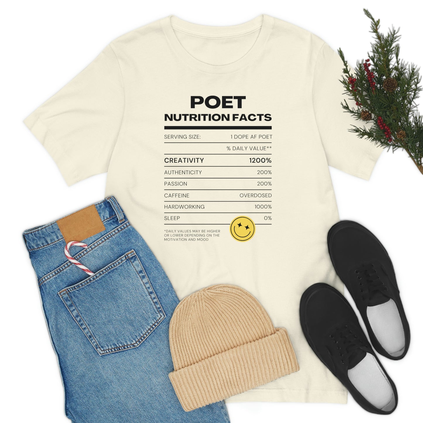 Unisex Jersey Short Sleeve Nutritional Poet Tee