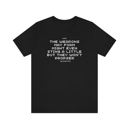 Unisex Jersey Short Sleeve Weapons Haiku Tee