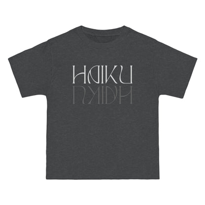 Beefy-T® Short-Sleeve Haiku Reflective White Text T-Shirt