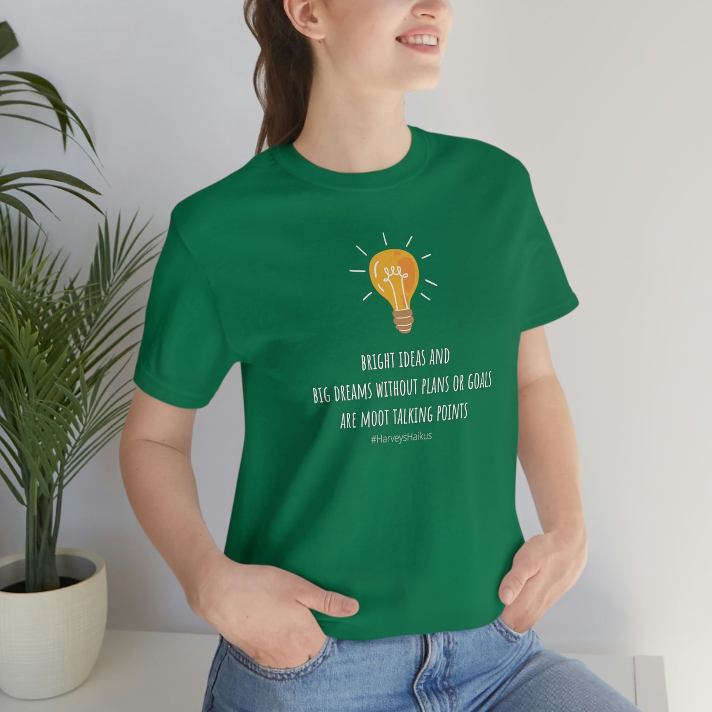 Unisex Jersey Short Sleeve Bright Idea HaikuTee