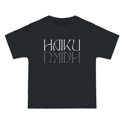 Beefy-T® Short-Sleeve Haiku Reflective White Text T-Shirt