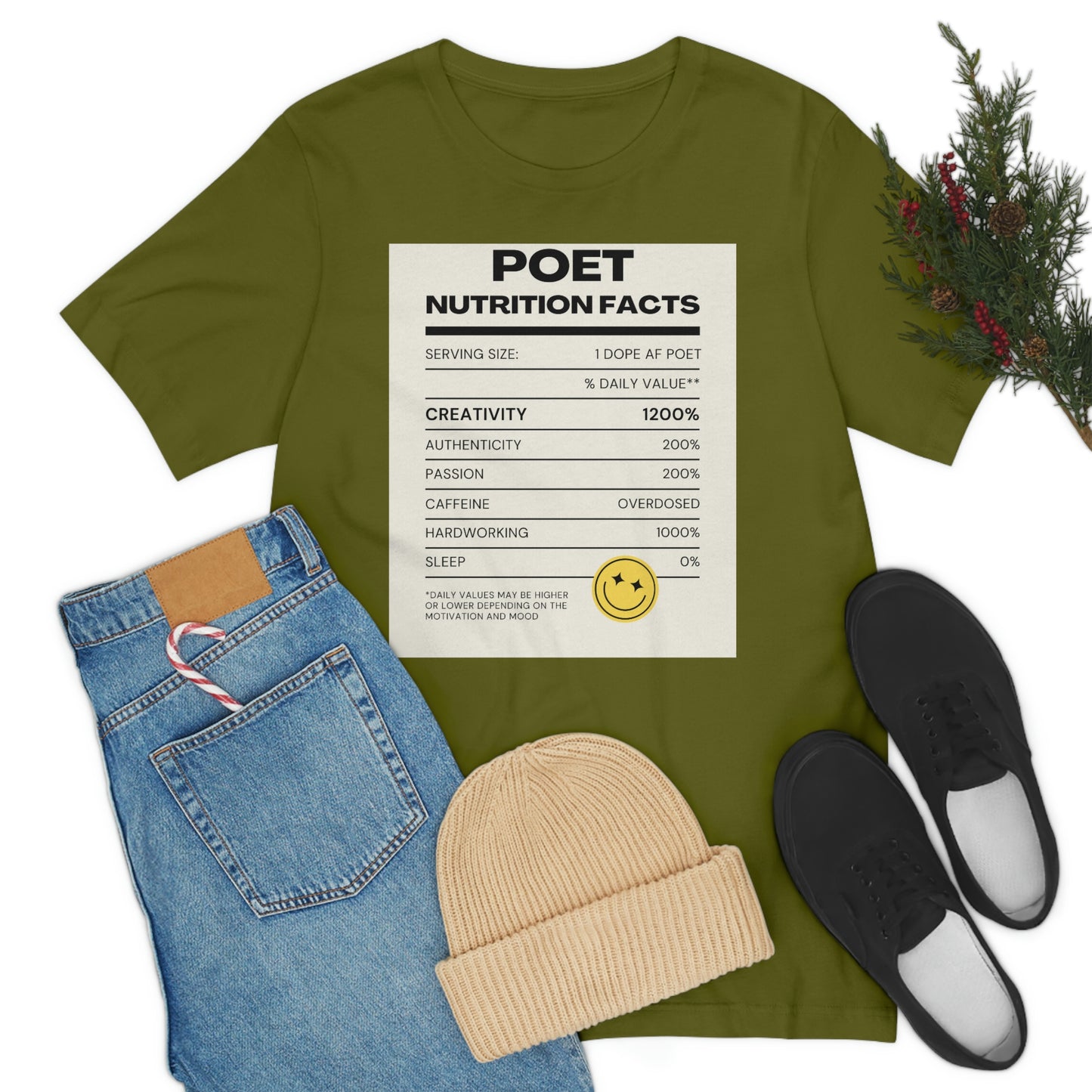 Unisex Jersey Short Sleeve Nutritional Poet Tee