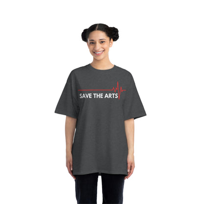 Beefy-T®  Short-Sleeve Save The Arts White Text T-Shirt