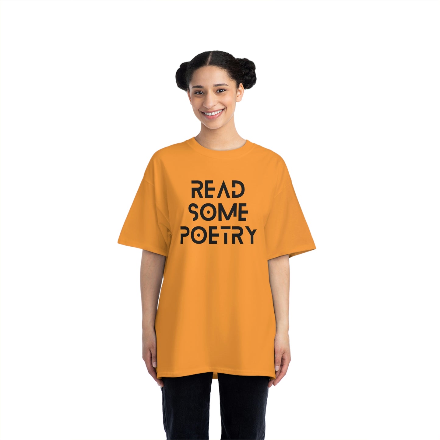 Beefy-T® Short-Sleeve Read Some Poetry Black Text T-Shirt