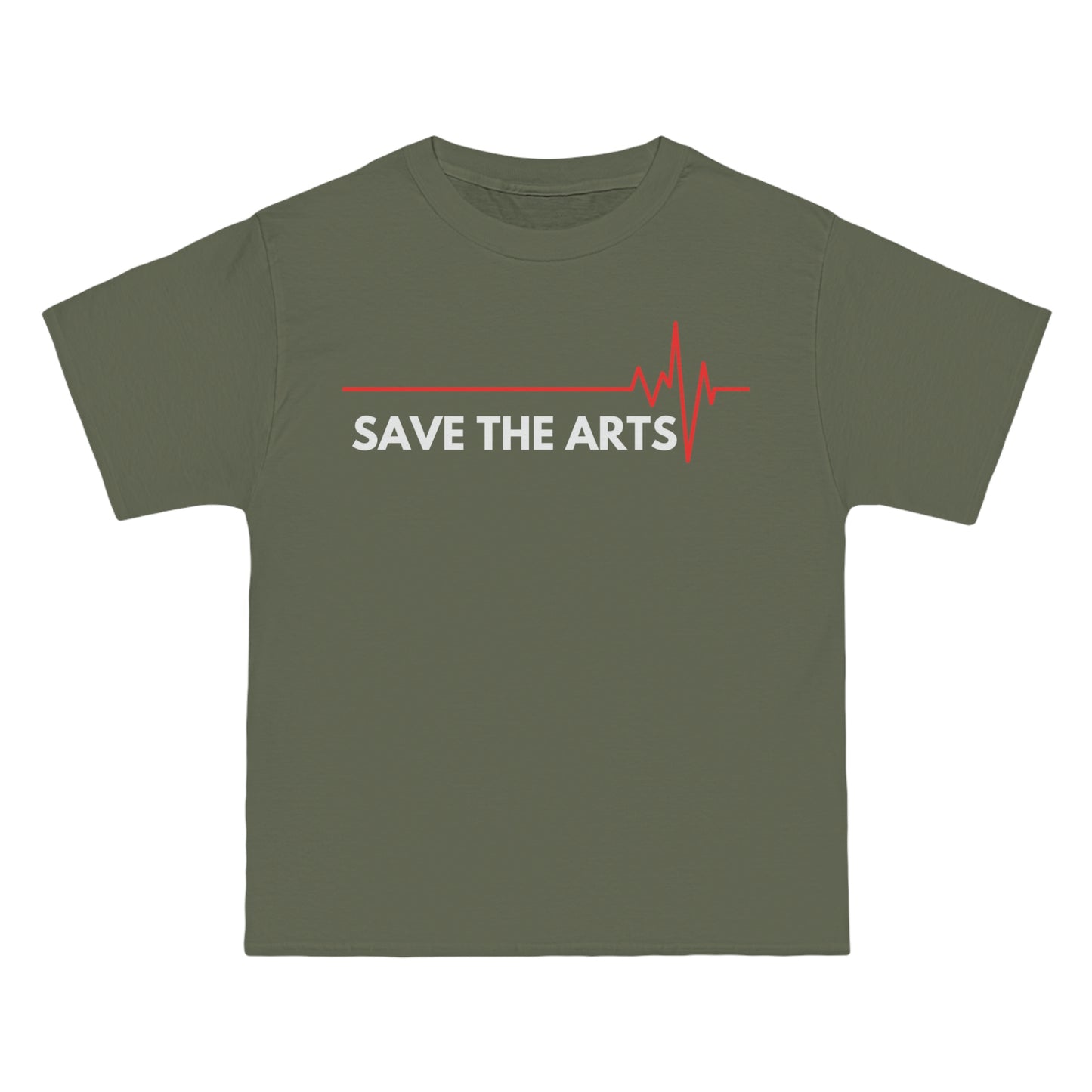 Beefy-T®  Short-Sleeve Save The Arts White Text T-Shirt