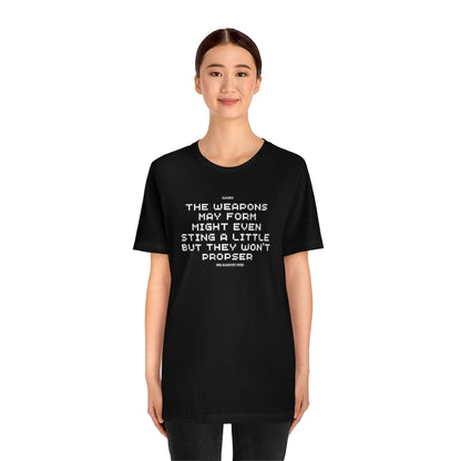 Unisex Jersey Short Sleeve Weapons Haiku Tee