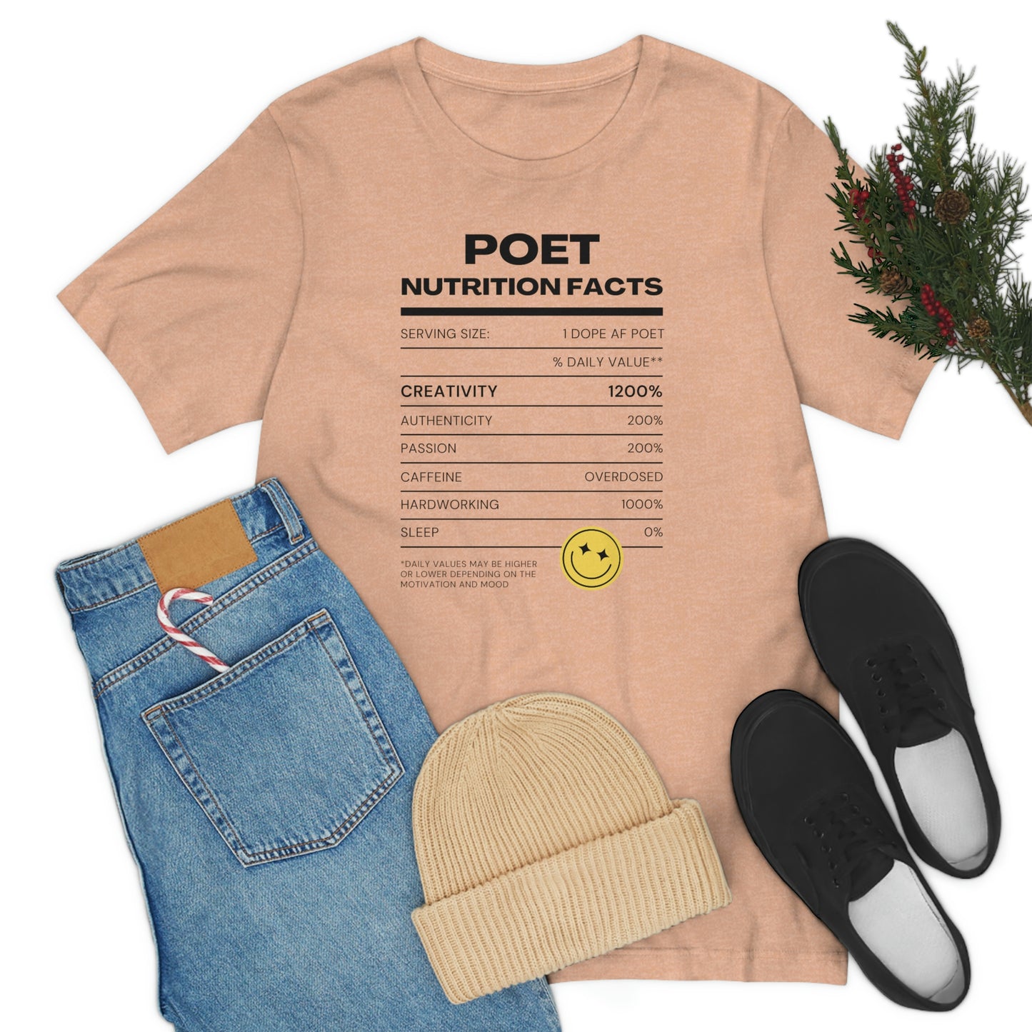 Unisex Jersey Short Sleeve Nutritional Poet Tee