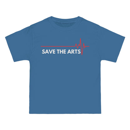 Beefy-T®  Short-Sleeve Save The Arts White Text T-Shirt