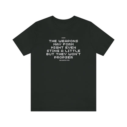 Unisex Jersey Short Sleeve Weapons Haiku Tee