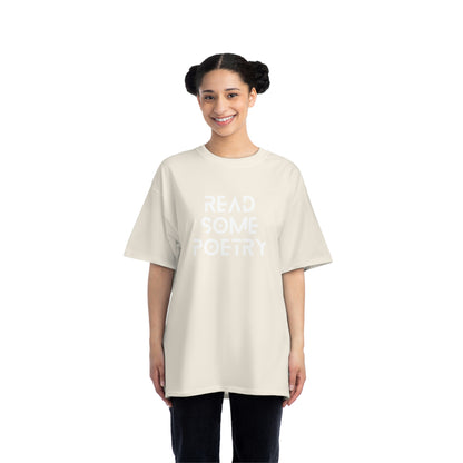 Beefy-T® Short-Sleeve Read Some Poetry White Text T-Shirt