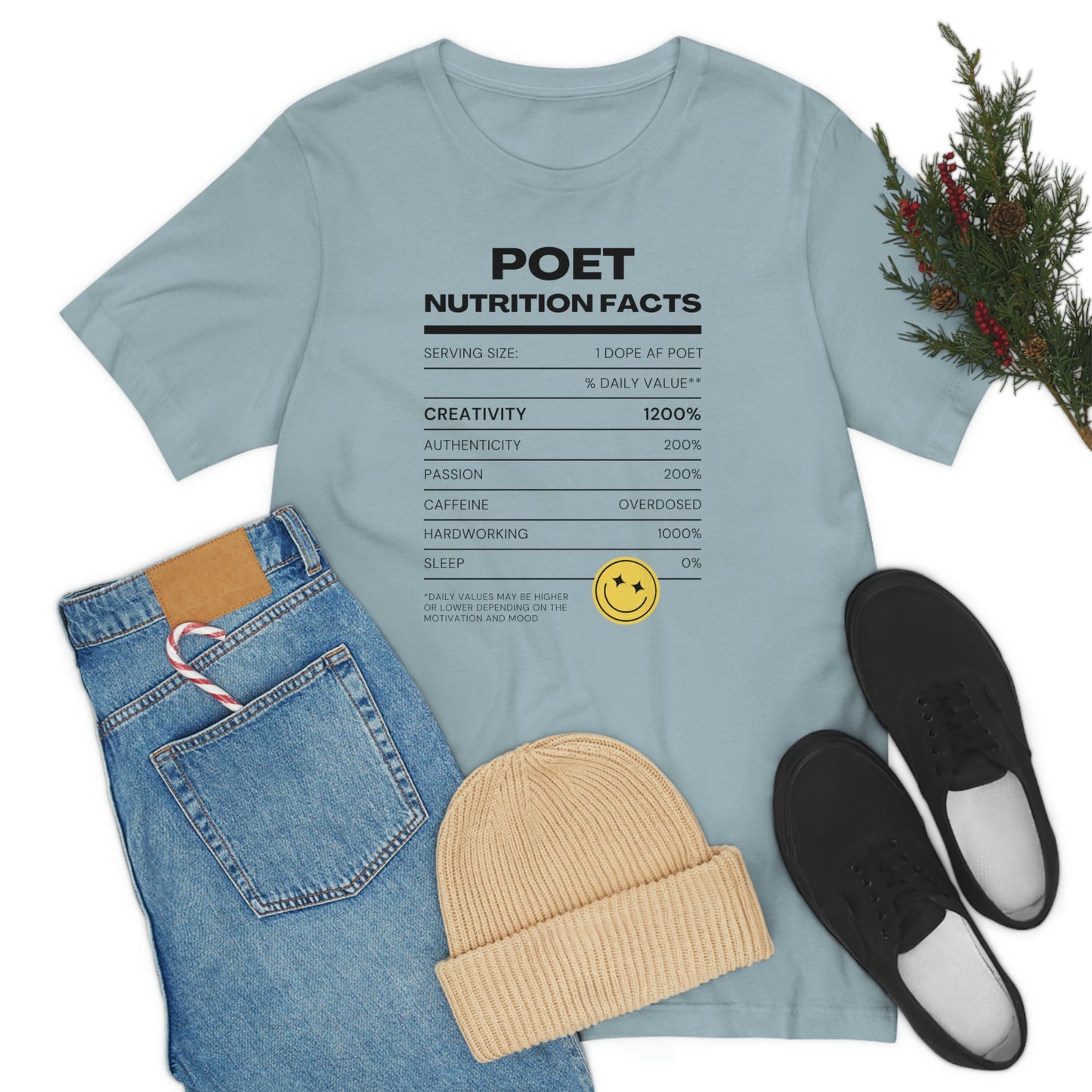 Unisex Jersey Short Sleeve Nutritional Poet Tee