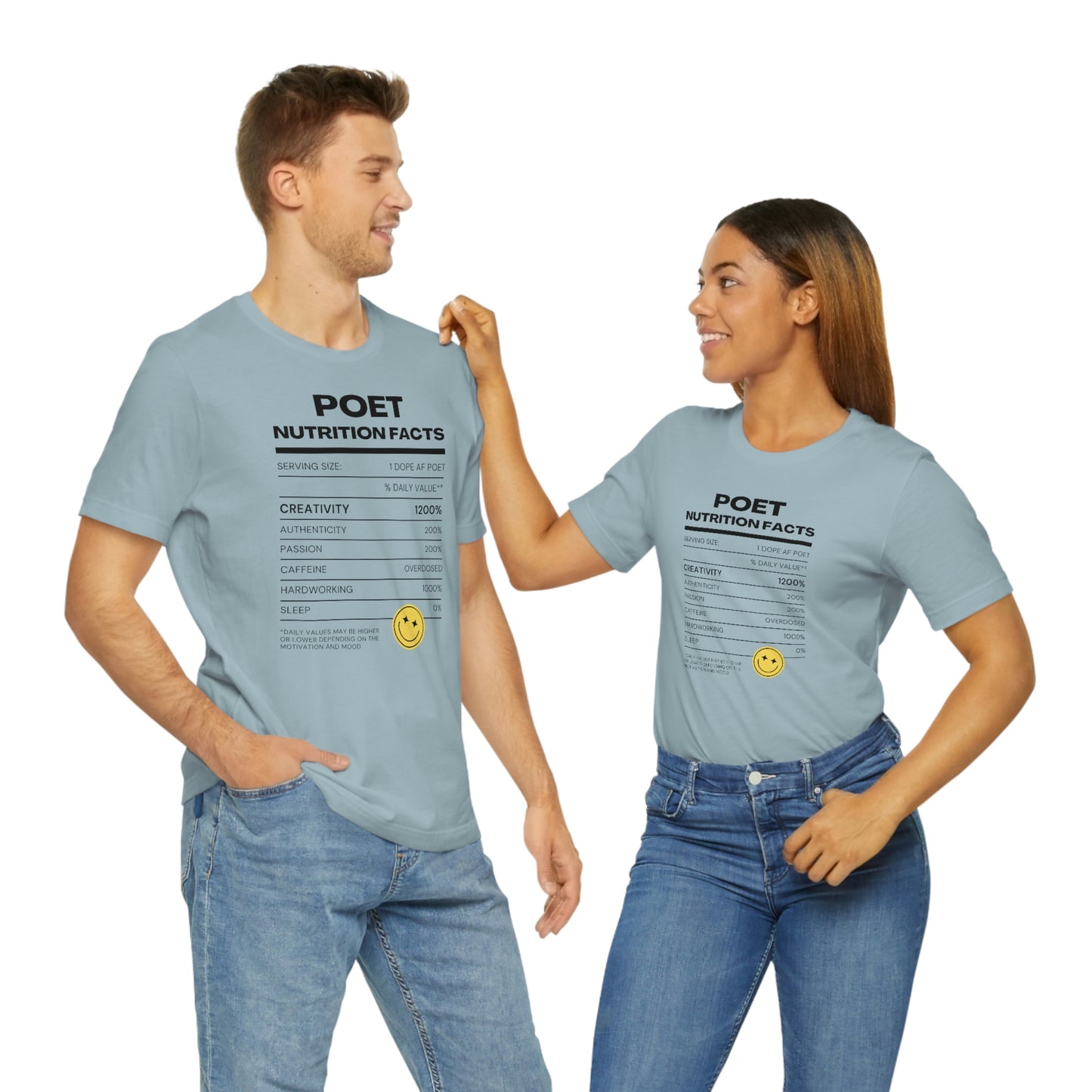 Unisex Jersey Short Sleeve Nutritional Poet Tee