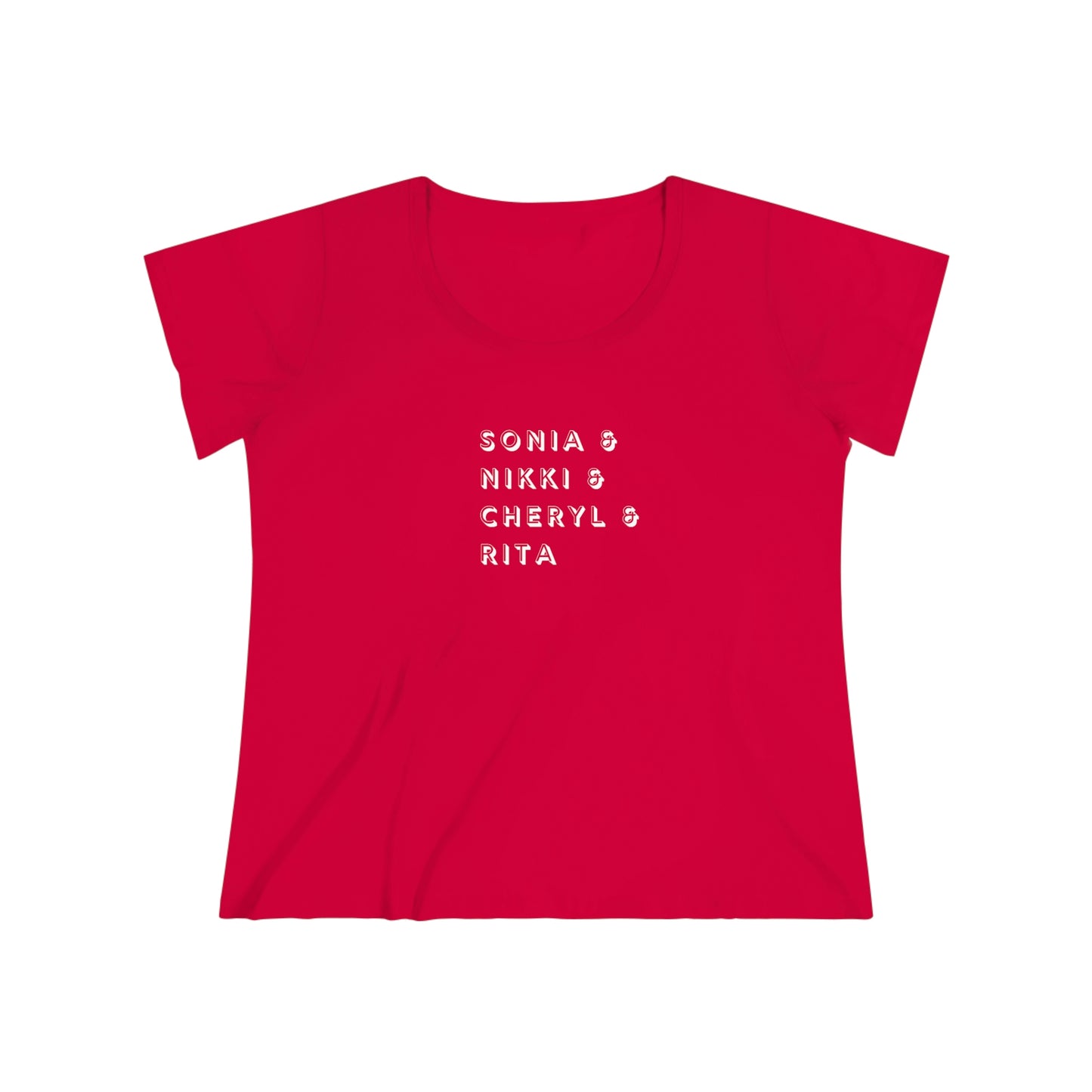 Women's Curvy Women Poets Homage White Text Tee