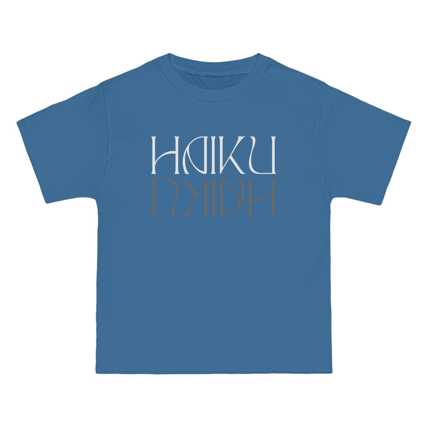 Beefy-T® Short-Sleeve Haiku Reflective White Text T-Shirt