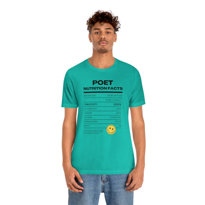 Unisex Jersey Short Sleeve Nutritional Poet Tee