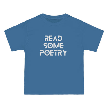 Beefy-T® Short-Sleeve Read Some Poetry White Text T-Shirt