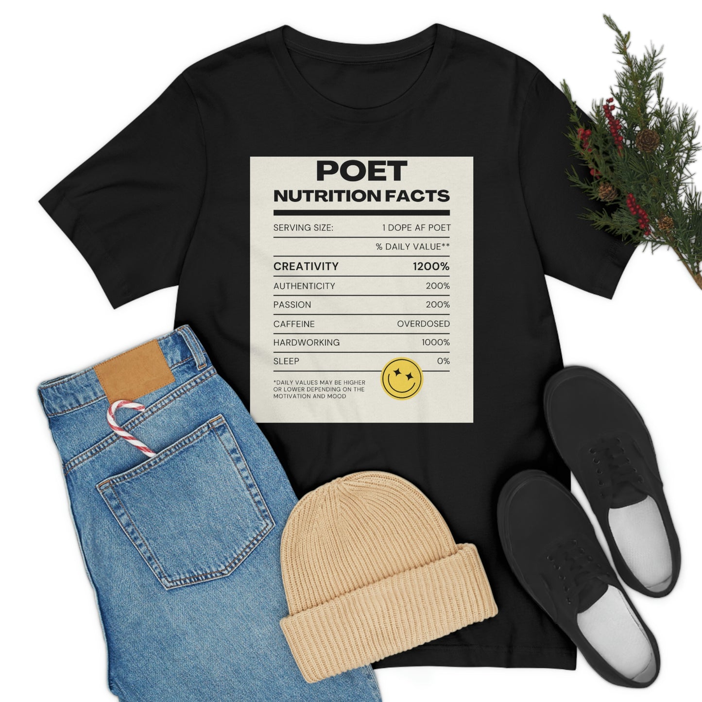 Unisex Jersey Short Sleeve Nutritional Poet Tee