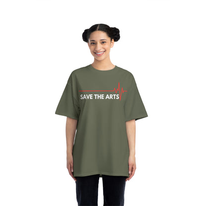 Beefy-T®  Short-Sleeve Save The Arts White Text T-Shirt