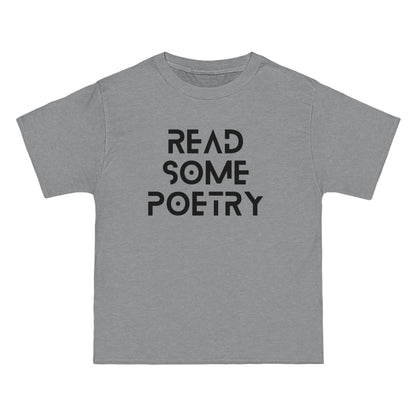 Beefy-T® Short-Sleeve Read Some Poetry Black Text T-Shirt