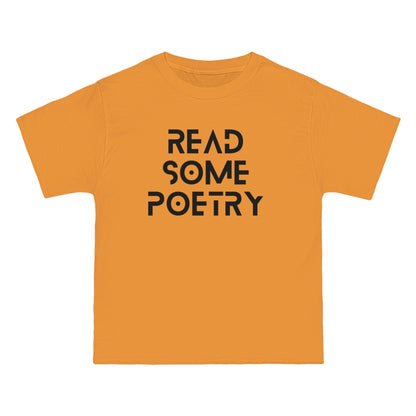 Beefy-T® Short-Sleeve Read Some Poetry Black Text T-Shirt