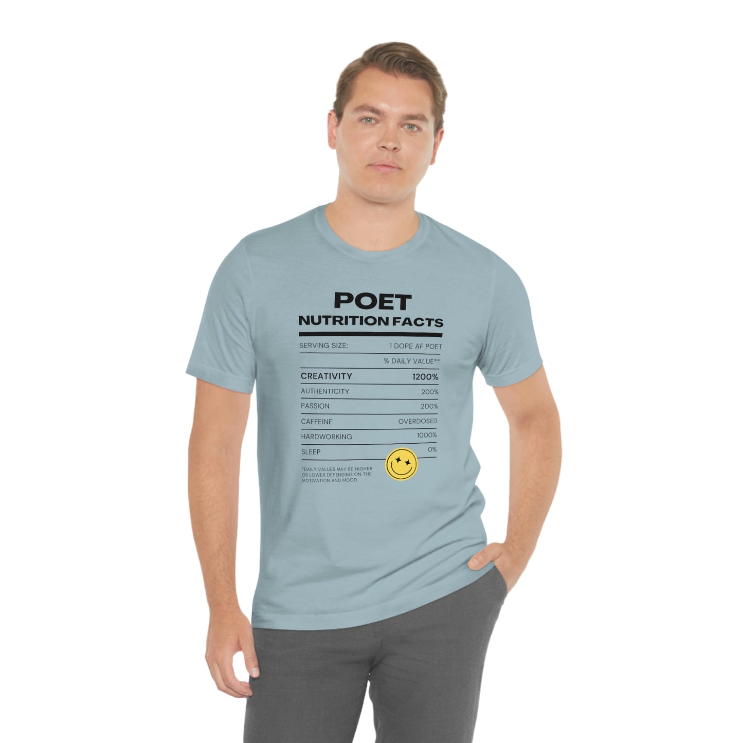 Unisex Jersey Short Sleeve Nutritional Poet Tee