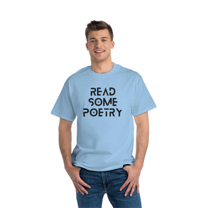 Beefy-T® Short-Sleeve Read Some Poetry Black Text T-Shirt