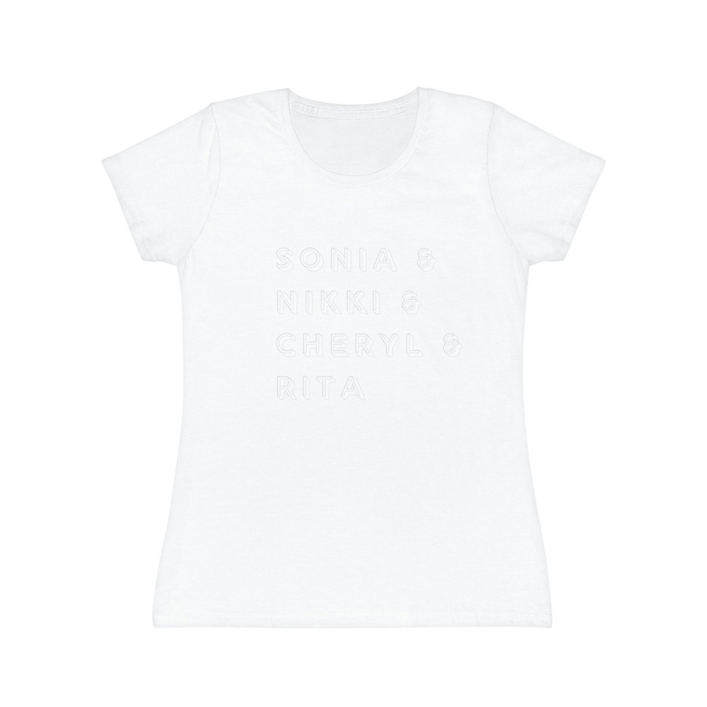 Women's Iconic Women Poet Homage White Text T-Shirt